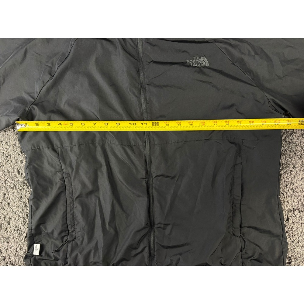 The North Face Womens XL Black Circular Design Hooded Windbreaker Jacket - Picture 5 of 11